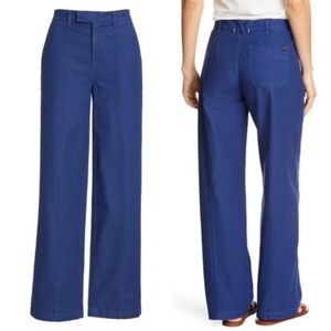 NWT Alex Mill Size 4 Cotton Twill Trousers Blue